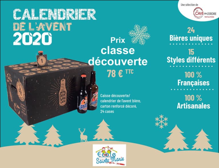 Vente de calendrier de l’avent By La Cave de l’Erdre – Ecole Sainte